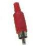 Plug RCA Pl�stico Vermelho